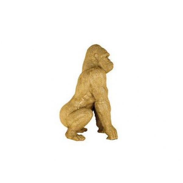 Deco object Gorilla goud klein (Gold)