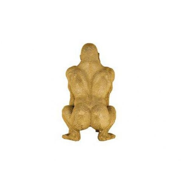 Deco object Gorilla goud klein (Gold)