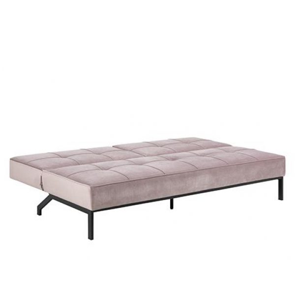 Slaapbank Perugia Roze Velvet