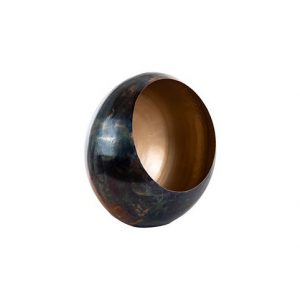 Kandelaar Catho brons goud medium rond (Bronze)