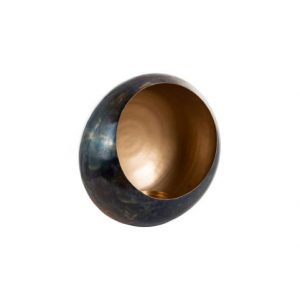 Kandelaar Catho brons goud medium rond (Bronze)