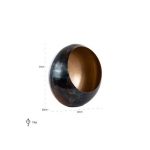 Kandelaar Catho brons goud medium rond (Bronze)