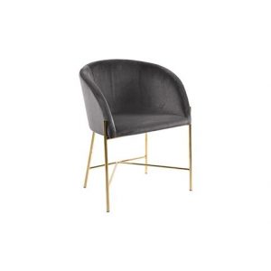 Armstoel Matteo Antraciet Velvet
