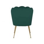 Stoel Pippa Green velvet / gold (Quartz Green 501)