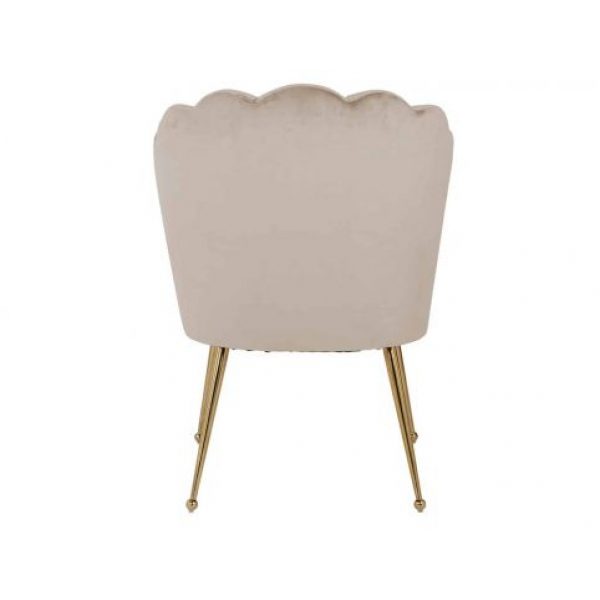 Richmond Eetkamerstoel Pippa Khaki Velvet Goud