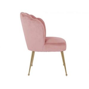 Richmond Eetkamerstoel Pippa Roze Velvet Goud