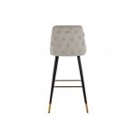 Barstoel Imani Khaki Velvet (Quartz Khaki 903)