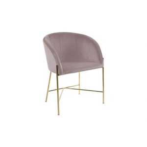 Armstoel Matteo Zacht Roze Velvet