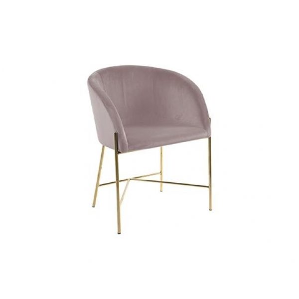 Armstoel Matteo Zacht Roze Velvet
