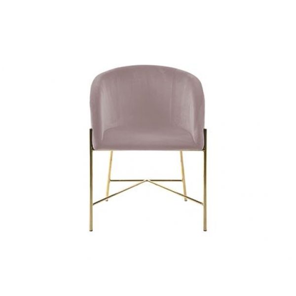 Armstoel Matteo Zacht Roze Velvet