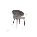 Stoel Indigo Stone velvet (Quartz Stone 101)