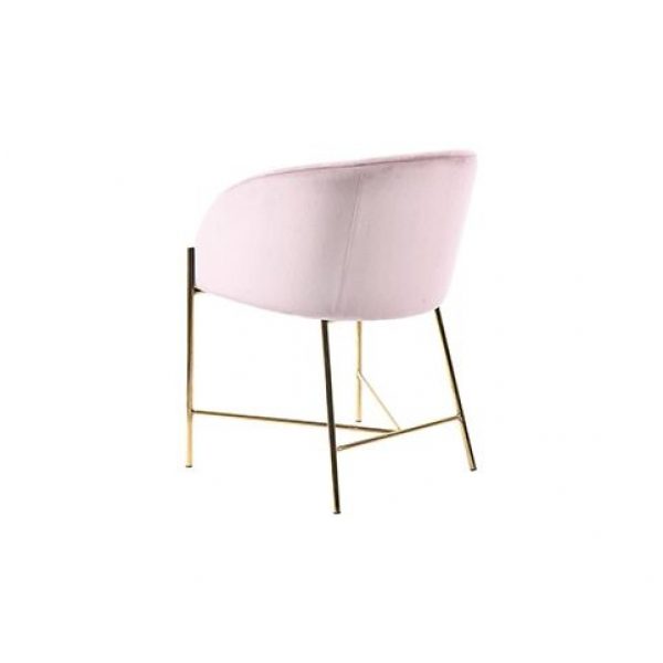 Armstoel Matteo Zacht Roze Velvet
