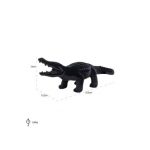 Krokodil Crocky zwart (Black)