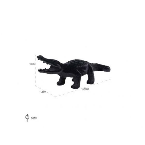 Krokodil Crocky zwart (Black)