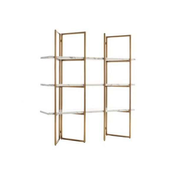 Wandkast Lagrand Gold met 3 planken  (Gold)