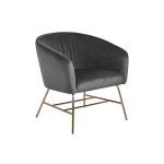 Lounge stoel Ramses Antraciet Velvet