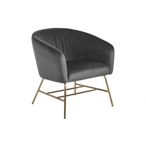 Lounge stoel Ramses Antraciet Velvet