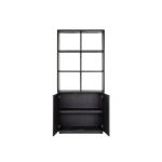 Boekenkast Blackbone Brass 2-deuren (Black rustic)
