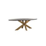 Eettafel Blackbone Brass ovaal 230 (Black rustic)