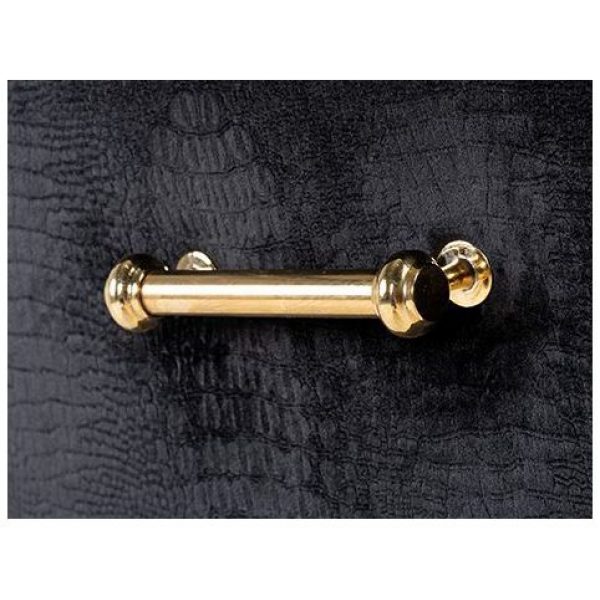 Stoel Harper zwart Croco  (Croco Velvet Black HD007)