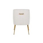 Stoel Harper White Bouclé / brushed gold (Copenhagen 900 Bouclé White)
