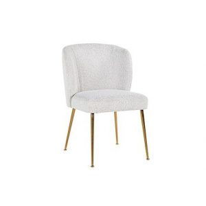 Stoel Cannon White Bouclé / Brushed gold (Copenhagen 900 Bouclé White)