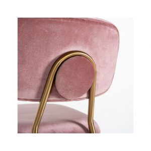 Showroommodel Barstoel Xenia Blush Velvet / Brushed Gold Zelf afhalen in onze showroom