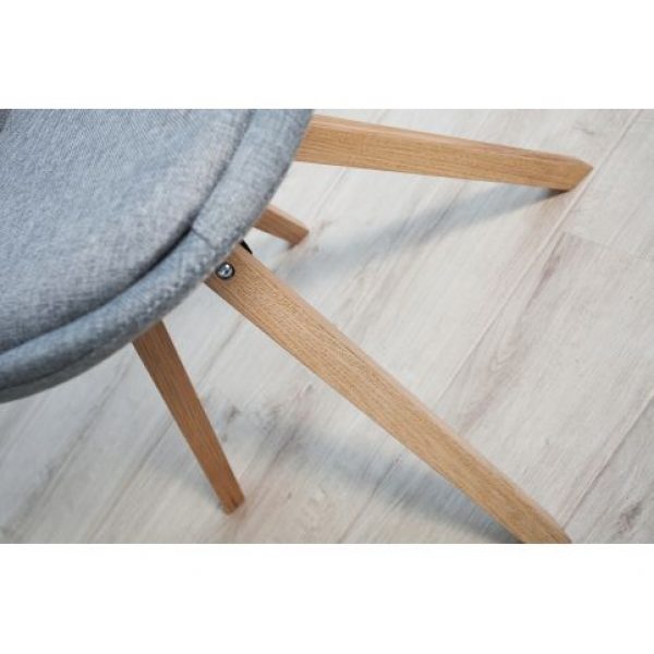 Design Eetkamerstoel Astra Grijs Stof / Hout