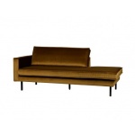 Rodeo Daybed Left Velvet Honing Geel