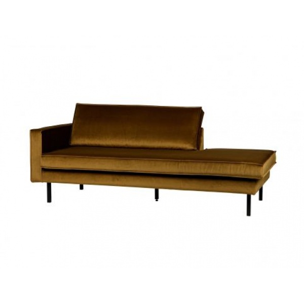 Rodeo Daybed Left Velvet Honing Geel