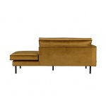Rodeo Daybed Left Velvet Honing Geel