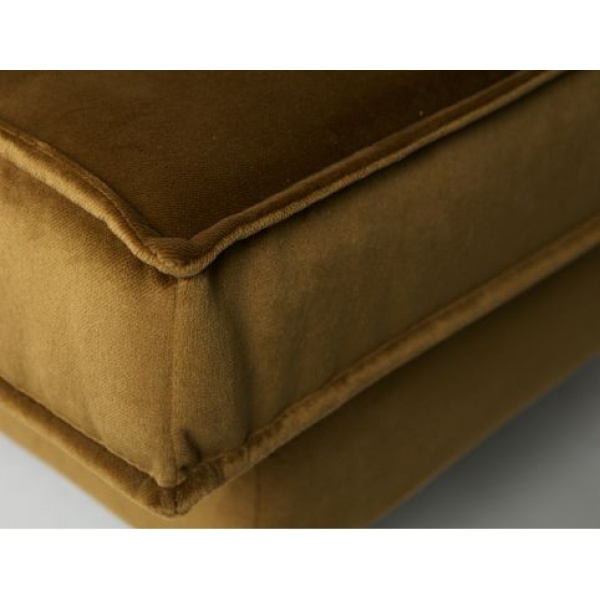 Rodeo Daybed Left Velvet Honing Geel