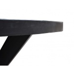 Eettafel Back To Black II Ovaal 210 Zwart Mangohout