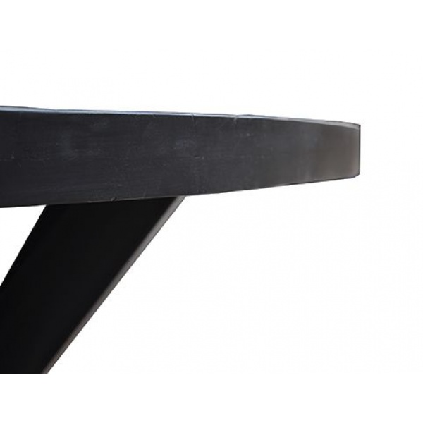 Eettafel Back To Black II Ovaal 210 Zwart Mangohout
