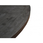 Eettafel Back to Black IV Ovaal 300 Zwart Mangohout