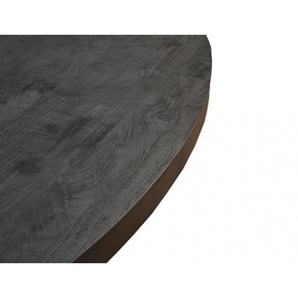 Eettafel Back to Black IV Ovaal 300 Zwart Mangohout