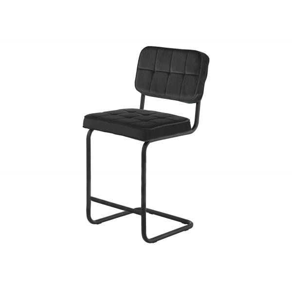 Barkruk Kyle Velvet Zwart
