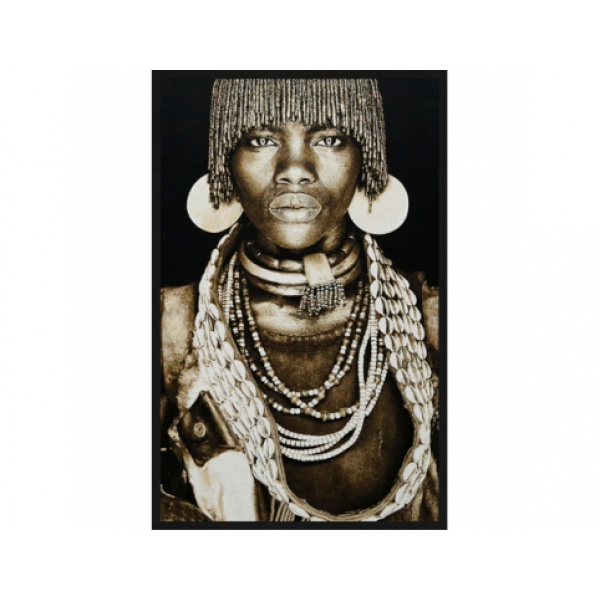 Showroommodel Schilderij Hamar Woman Ethiopia, zelf afhalen