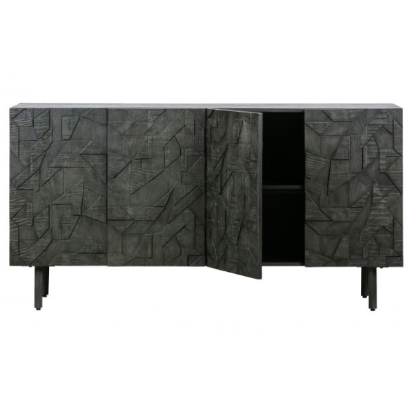 Counter Dressoir Hout Zwart