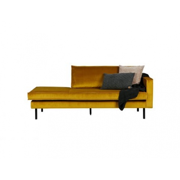 Rodeo Daybed Left Velvet Oker