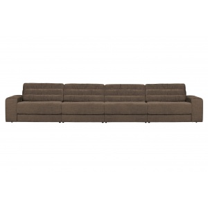Date 4-zits Bank Vintage Warm Grijs