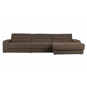 Date Chaise Longue Rechts Vintage Warm Grijs