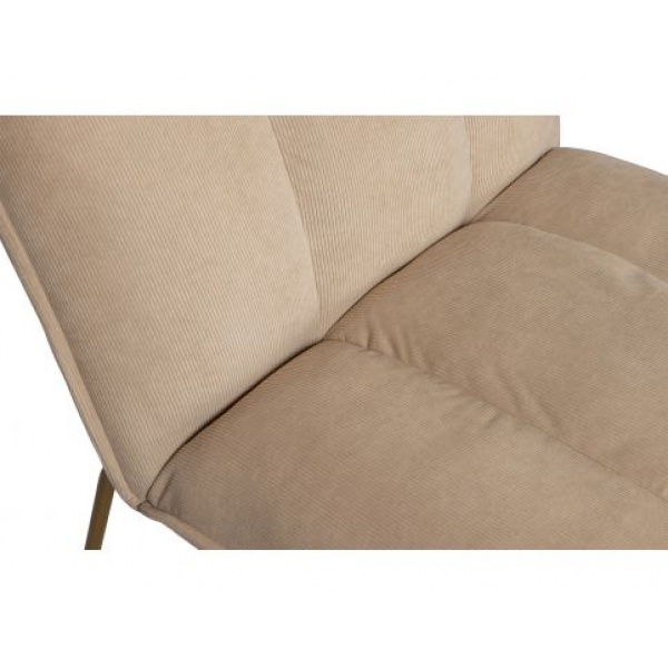 Fie Fauteuil Ribstof Zand