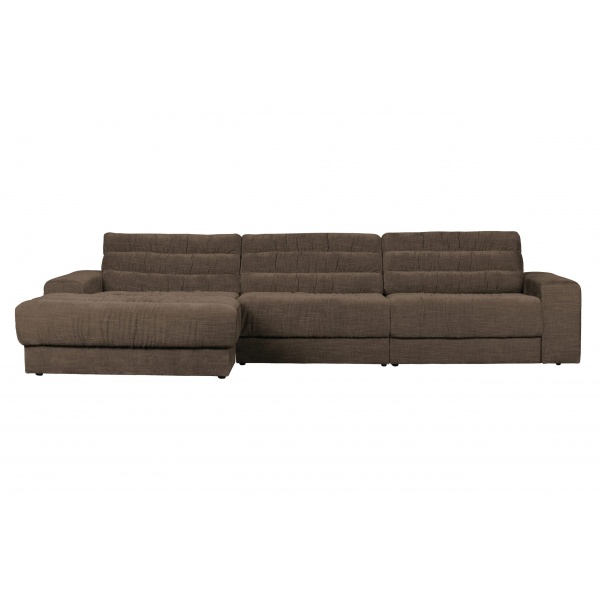 Date Chaise Longue Links Vintage Warm Grijs