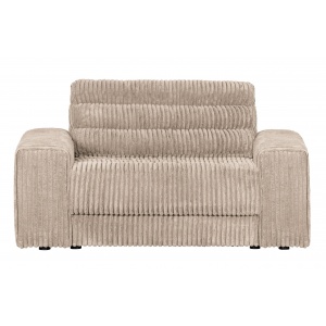 Date Loveseat Grove Ribstof Naturel