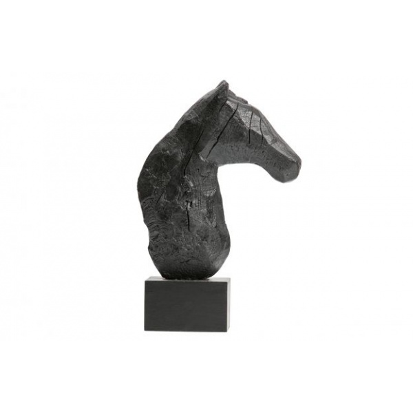 Horsepower deco hout zwart