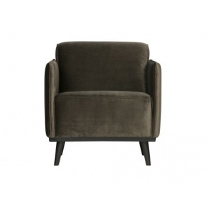 Statement Fauteuil Met Arm Fluweel Warm Groen