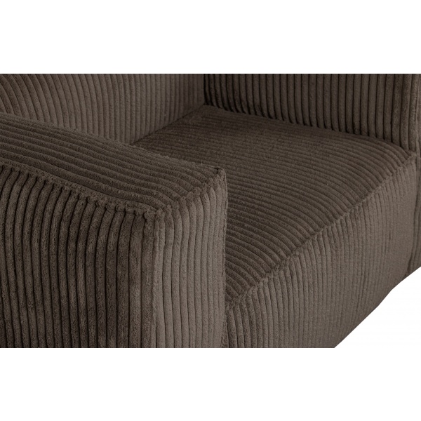 Bean Fauteuil Grove Ribstof Mud