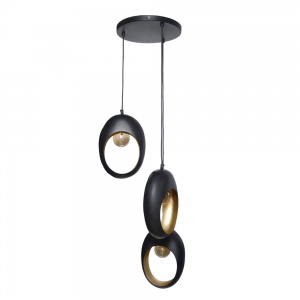 Hanglamp Golden Egg Zwart / Goud