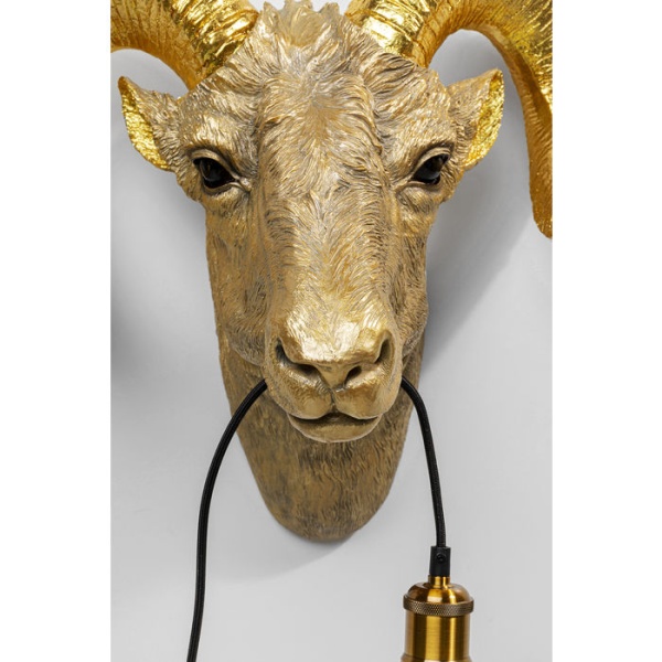 Wandlamp Animal Aries Head